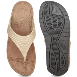 Inc.5 Women's Gold Thong Wedges image 4