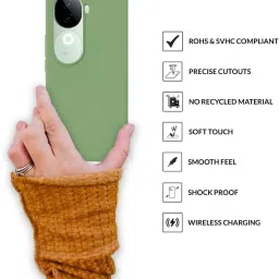 Sprig Back Cover for VIVO V40E 5G (Green) image 4