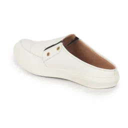 Fausto Men's White Mule Shoes image 4