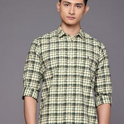 Louis Philippe Jeans Slim Fit Checked Pure Cotton Casual Shirt-picture-38