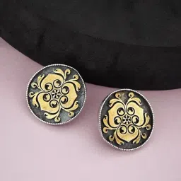 Fabindia Silver Stud Earrings-image-17
