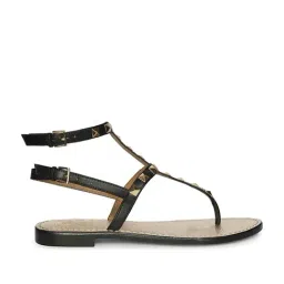Saint G Women T-Strap Black Sandals image 3