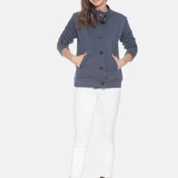 Campus Sutra Blue Jacket image 4