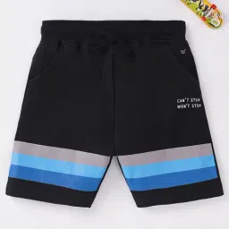 Ed-a-Mamma Kids Black Striped Shorts-picture-29