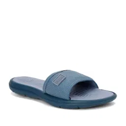 Puma Women's Quilt Blue Slides image 3