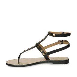 Saint G Women T-Strap Black Sandals image 4