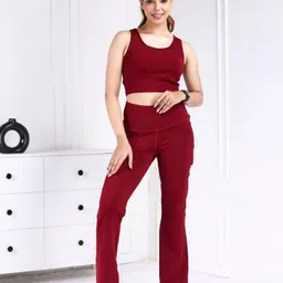 Mlada Women Original Flared Low-Rise Lint Free Trousers image 4