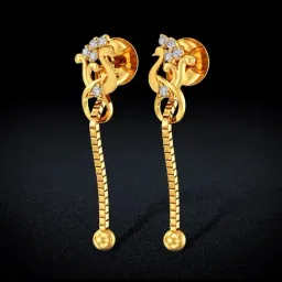 Joyalukkas Gold 22K Oasis Dangler Earrings for Women-image-42