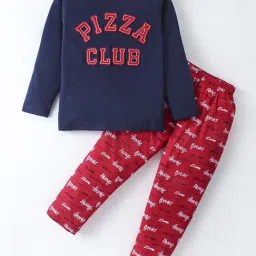 Nite Flite Girls Navy Cotton Printed Night Suits-picture-36