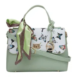 Globus Women Butterfly Print Vegan Leather Handheld Bag-image-0