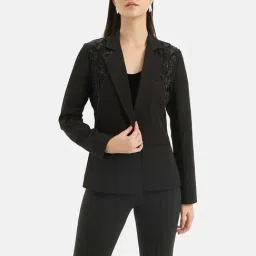 Kazo Black Embellished Blazer-image-94