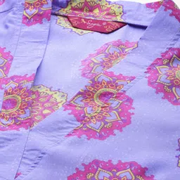 Sangria Ethnic Motifs Print High-Low Kurta image 2