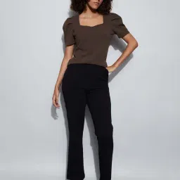 Code By Lifestyle Brown Regular Fit Top image 5