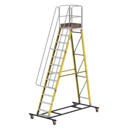 YOUNGMAN 11+Platform Fiberglass Warehouse Ladder 3530 mm Max Standing Height, 8459 image 3