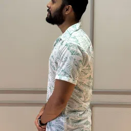 TATER GARMENTS Men New Fit Floral Printed Cuban Collar Casual Shirt image 3