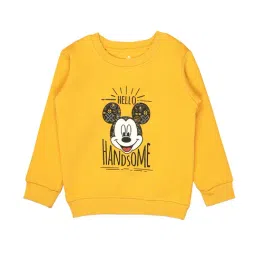 Bodycare Kids Mustard Printed Full Sleeves Sweatshirt-picture-14