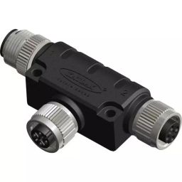 RS PRO Right Angle 1 Pole M12 Socket to 2 Pole M12 Connector, 2017227-picture-2