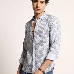 THE BEETEL HOUSE Men Classic Printed Party Shirt image 2