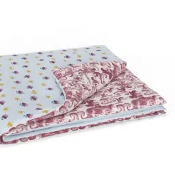 Bianca Mezzo Wine & White Cotton Geometric Double Dohar image 5