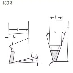 DIAMOND K20 Grade 16x16 mm Carbide Straight Round Nose Turning Tool, 113 1616 image 2