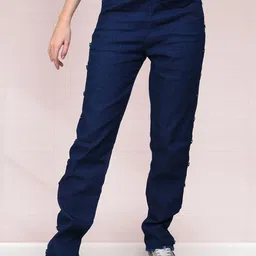 Ira Collections Women Comfort Regular Fit Mid-Rise Clean Look No Fade Stretchable Jeans-image-92