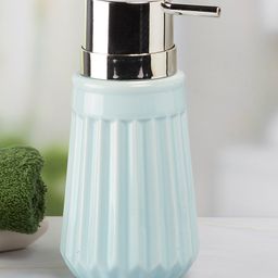 Kookee Ceramic Soap Dispenser handwash Pump for Bathroom, Set of 1, Blue (7980)-picture-34