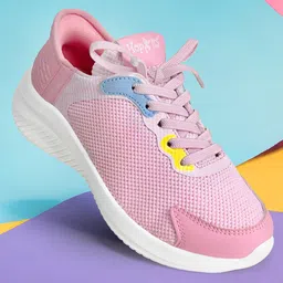 Hopits Mesh Detailed & Colour Blocked Shoes - Light Pink-picture-11