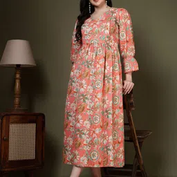 KEIYONA Women Floral Printed Fit & Flare Maxi Dress-picture-35