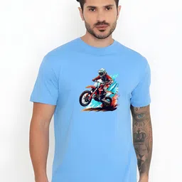 KaamBhari Graphic Printed Round Neck Regular Fit Cotton T-shirt-picture-14
