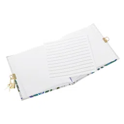 Goldbuch Secret Diary with Lock & Key 96 Pages Tropical White Art Print by Turnowsky with Gold or Silver Stamping - Multicolor image 3