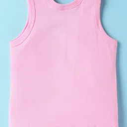 Tango Single Jersey Knit Sleeveless Innerwear Set With Cat Print - Pink image 3