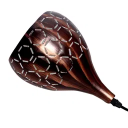 GAUVIK Brown Textured Aluminium Ceiling Lamp image 2