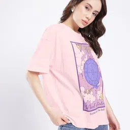 glitchez Graphic Printed Oversized T-shirt image 2