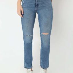 Spykar Blue Slim Fit Distressed Jeans-picture-16