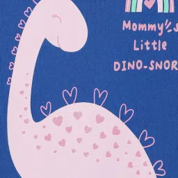 Juniors By Lifestyle Blue Cotton Regular Fit Printed T-Shirt image 4