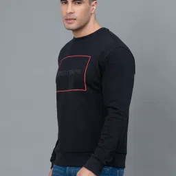 Red Tape Black Regular Fit Graphic Sweatshirt image 4