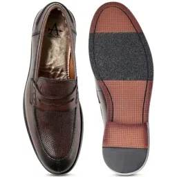 Arrow Men's Brown Formal Loafers image 4