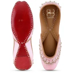 Glam Story Women's Ziba Pink Ethnic Juttis image 4
