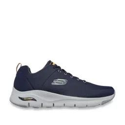 Skechers Men's ARCH FIT-TITAN Navy Casual Lace Up Shoe-picture-29