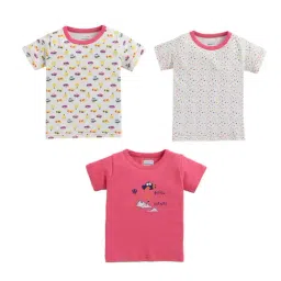 Bumzee Kids Multicolor Printed T-Shirts (Pack Of 3)-picture-27