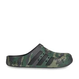 Adidas Men's Adilette Clog Black & Green Slides-image-85