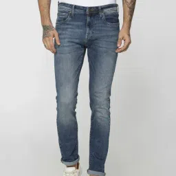 Jack & Jones Dark Blue Skinny Fit Low Rise Jeans-picture-23