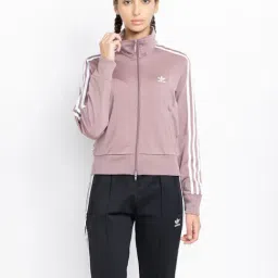 Adidas Originals Brown Striped Jacket-image-8