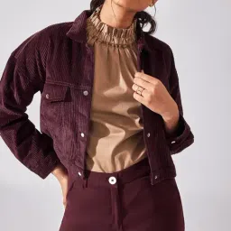 The Label Life Burgundy Jacket-image-75