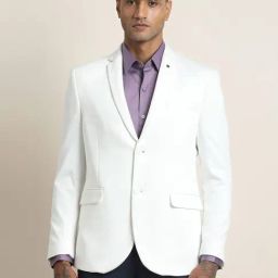 Turtle White Relaxed Fit Blazer-picture-41
