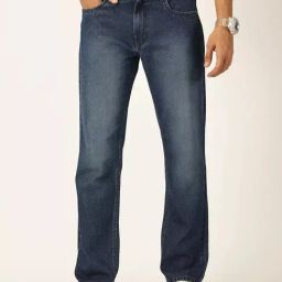 Thomas Scott Mid Blue Loose Fit Lightly Washed Jeans-picture-42