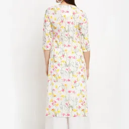 Rajnandini White Printed Straight Kurta image 2
