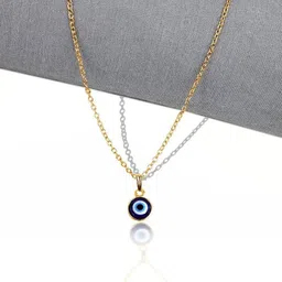 Utkarsh Gold-Plated Circular Pendants with Chains image 2