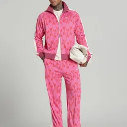 Puma T7 Pink Relaxed Fit Printed Jacket image 4