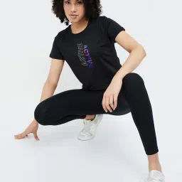 KAPPA Black Graphic Print T-Shirt image 4